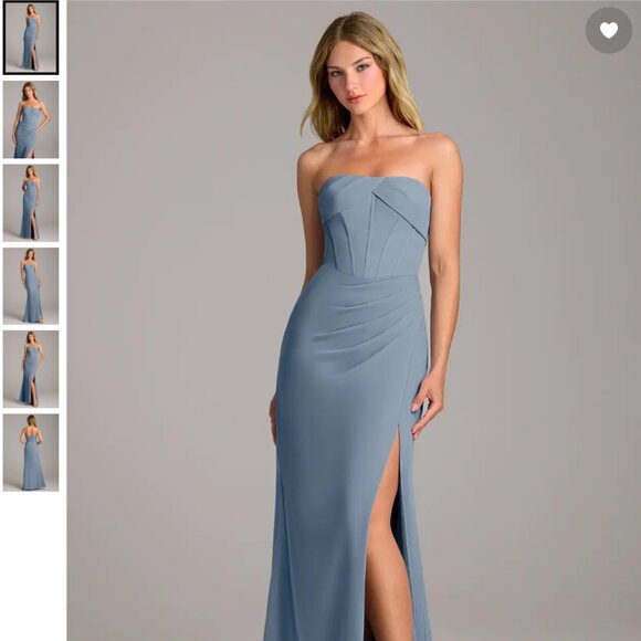 https://www.azazie.com/products/azazie-chantel-twi Dresses & Skirts - Azazie “Chantel” Dress – Strapless Sheath Chiffon Gown in Twilight